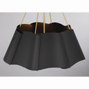 Four Light Pendant<br /><span style="color:#4AB0CE;">Entrega: 4-10 dias en USA</span><br /><span style="color:#4AB0CE;font-size:60%;">PREGUNTE POR ENTREGA EN PANAMA</span><br />Collection: Waveform<br />Finish: Dark Bronze