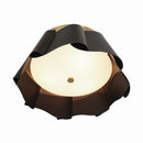Three Light Flush Mount<br /><span style="color:#4AB0CE;">Entrega: 4-10 dias en USA</span><br /><span style="color:#4AB0CE;font-size:60%;">PREGUNTE POR ENTREGA EN PANAMA</span><br />Collection: Waveform<br />Finish: Dark Bronze