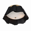 Three Light Flush Mount<br /><span style="color:#4AB0CE;">Entrega: 4-10 dias en USA</span><br /><span style="color:#4AB0CE;font-size:60%;">PREGUNTE POR ENTREGA EN PANAMA</span><br />Collection: Waveform<br />Finish: Dark Bronze