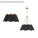 Three Light Flush Mount<br /><span style="color:#4AB0CE;">Entrega: 4-10 dias en USA</span><br /><span style="color:#4AB0CE;font-size:60%;">PREGUNTE POR ENTREGA EN PANAMA</span><br />Collection: Waveform<br />Finish: Dark Bronze