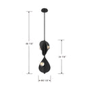 LED Pendant<br /><span style="color:#4AB0CE;">Entrega: 4-10 dias en USA</span><br /><span style="color:#4AB0CE;font-size:60%;">PREGUNTE POR ENTREGA EN PANAMA</span><br />Collection: Pod<br />Finish: Sand Coal Black