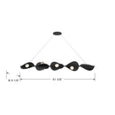 LED Linear Chandelier<br /><span style="color:#4AB0CE;">Entrega: 4-10 dias en USA</span><br /><span style="color:#4AB0CE;font-size:60%;">PREGUNTE POR ENTREGA EN PANAMA</span><br />Collection: Pod<br />Finish: Sand Coal Black