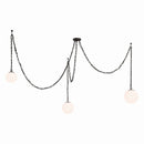Three Light Pendant<br /><span style="color:#4AB0CE;">Entrega: 4-10 dias en USA</span><br /><span style="color:#4AB0CE;font-size:60%;">PREGUNTE POR ENTREGA EN PANAMA</span><br />Collection: Marbelle<br />Finish: Dark Bronze