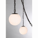 Three Light Pendant<br /><span style="color:#4AB0CE;">Entrega: 4-10 dias en USA</span><br /><span style="color:#4AB0CE;font-size:60%;">PREGUNTE POR ENTREGA EN PANAMA</span><br />Collection: Marbelle<br />Finish: Dark Bronze