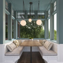 Three Light Pendant<br /><span style="color:#4AB0CE;">Entrega: 4-10 dias en USA</span><br /><span style="color:#4AB0CE;font-size:60%;">PREGUNTE POR ENTREGA EN PANAMA</span><br />Collection: Marbelle<br />Finish: Dark Bronze