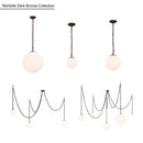 Minka-Lavery - 5219-860 - Five Light Pendant - Marbelle - Dark Bronze