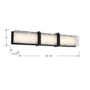 LED Bath Bar<br /><span style="color:#4AB0CE;">Entrega: 4-10 dias en USA</span><br /><span style="color:#4AB0CE;font-size:60%;">PREGUNTE POR ENTREGA EN PANAMA</span><br />Collection: Lumina<br />Finish: Dark Matte Black