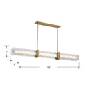LED Linear Chandelier<br /><span style="color:#4AB0CE;">Entrega: 4-10 dias en USA</span><br /><span style="color:#4AB0CE;font-size:60%;">PREGUNTE POR ENTREGA EN PANAMA</span><br />Collection: Lumina<br />Finish: Legacy Brass