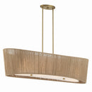 Four Light Linear Chandelier<br /><span style="color:#4AB0CE;">Entrega: 4-10 dias en USA</span><br /><span style="color:#4AB0CE;font-size:60%;">PREGUNTE POR ENTREGA EN PANAMA</span><br />Collection: Key Largo<br />Finish: Soft Brass