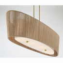 Four Light Linear Chandelier<br /><span style="color:#4AB0CE;">Entrega: 4-10 dias en USA</span><br /><span style="color:#4AB0CE;font-size:60%;">PREGUNTE POR ENTREGA EN PANAMA</span><br />Collection: Key Largo<br />Finish: Soft Brass
