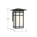 One Light Wall Sconce<br /><span style="color:#4AB0CE;">Entrega: 4-10 dias en USA</span><br /><span style="color:#4AB0CE;font-size:60%;">PREGUNTE POR ENTREGA EN PANAMA</span><br />Collection: Grydton<br />Finish: Dark Matte Black