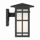One Light Wall Sconce<br /><span style="color:#4AB0CE;">Entrega: 4-10 dias en USA</span><br /><span style="color:#4AB0CE;font-size:60%;">PREGUNTE POR ENTREGA EN PANAMA</span><br />Collection: Grydton<br />Finish: Dark Matte Black