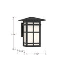 One Light Wall Sconce<br /><span style="color:#4AB0CE;">Entrega: 4-10 dias en USA</span><br /><span style="color:#4AB0CE;font-size:60%;">PREGUNTE POR ENTREGA EN PANAMA</span><br />Collection: Grydton<br />Finish: Dark Matte Black