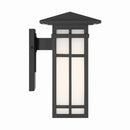 One Light Wall Sconce<br /><span style="color:#4AB0CE;">Entrega: 4-10 dias en USA</span><br /><span style="color:#4AB0CE;font-size:60%;">PREGUNTE POR ENTREGA EN PANAMA</span><br />Collection: Grydton<br />Finish: Dark Matte Black