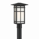 One Light Post Lantern<br /><span style="color:#4AB0CE;">Entrega: 4-10 dias en USA</span><br /><span style="color:#4AB0CE;font-size:60%;">PREGUNTE POR ENTREGA EN PANAMA</span><br />Collection: Grydton<br />Finish: Dark Matte Black