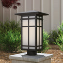 One Light Post Lantern<br /><span style="color:#4AB0CE;">Entrega: 4-10 dias en USA</span><br /><span style="color:#4AB0CE;font-size:60%;">PREGUNTE POR ENTREGA EN PANAMA</span><br />Collection: Grydton<br />Finish: Dark Matte Black