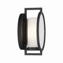 One Light Wall Sconce<br /><span style="color:#4AB0CE;">Entrega: 4-10 dias en USA</span><br /><span style="color:#4AB0CE;font-size:60%;">PREGUNTE POR ENTREGA EN PANAMA</span><br />Collection: Halin<br />Finish: Sand Coal Black