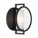 One Light Wall Sconce<br /><span style="color:#4AB0CE;">Entrega: 4-10 dias en USA</span><br /><span style="color:#4AB0CE;font-size:60%;">PREGUNTE POR ENTREGA EN PANAMA</span><br />Collection: Halin<br />Finish: Sand Coal Black