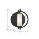 One Light Wall Sconce<br /><span style="color:#4AB0CE;">Entrega: 4-10 dias en USA</span><br /><span style="color:#4AB0CE;font-size:60%;">PREGUNTE POR ENTREGA EN PANAMA</span><br />Collection: Halin<br />Finish: Sand Coal Black
