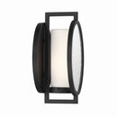 One Light Wall Sconce<br /><span style="color:#4AB0CE;">Entrega: 4-10 dias en USA</span><br /><span style="color:#4AB0CE;font-size:60%;">PREGUNTE POR ENTREGA EN PANAMA</span><br />Collection: Halin<br />Finish: Sand Coal Black