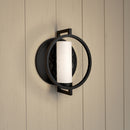 One Light Wall Sconce<br /><span style="color:#4AB0CE;">Entrega: 4-10 dias en USA</span><br /><span style="color:#4AB0CE;font-size:60%;">PREGUNTE POR ENTREGA EN PANAMA</span><br />Collection: Halin<br />Finish: Sand Coal Black