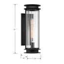 One Light Wall Sconce<br /><span style="color:#4AB0CE;">Entrega: 4-10 dias en USA</span><br /><span style="color:#4AB0CE;font-size:60%;">PREGUNTE POR ENTREGA EN PANAMA</span><br />Collection: Vessaro<br />Finish: Sand Coal Black