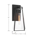 One Light Wall Sconce<br /><span style="color:#4AB0CE;">Entrega: 4-10 dias en USA</span><br /><span style="color:#4AB0CE;font-size:60%;">PREGUNTE POR ENTREGA EN PANAMA</span><br />Collection: Costa<br />Finish: Sand Coal Black