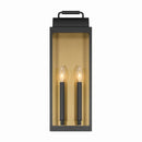Two Light Wall Sconce<br /><span style="color:#4AB0CE;">Entrega: 4-10 dias en USA</span><br /><span style="color:#4AB0CE;font-size:60%;">PREGUNTE POR ENTREGA EN PANAMA</span><br />Collection: Calandra<br />Finish: Sand Coal Black