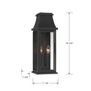 Two Light Wall Sconce<br /><span style="color:#4AB0CE;">Entrega: 4-10 dias en USA</span><br /><span style="color:#4AB0CE;font-size:60%;">PREGUNTE POR ENTREGA EN PANAMA</span><br />Collection: Talburn<br />Finish: Sand Coal Black