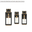 One Light Wall Sconce<br /><span style="color:#4AB0CE;">Entrega: 4-10 dias en USA</span><br /><span style="color:#4AB0CE;font-size:60%;">PREGUNTE POR ENTREGA EN PANAMA</span><br />Collection: Fenmark<br />Finish: Dark Matte Black