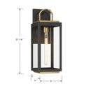 Minka-Lavery - 71332-734 - One Light Wall Sconce - Fenmark - Dark Matte Black
