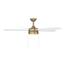 52" Ceiling Fan<br /><span style="color:#4AB0CE;">Entrega: 4-10 dias en USA</span><br /><span style="color:#4AB0CE;font-size:60%;">PREGUNTE POR ENTREGA EN PANAMA</span><br />Collection: Airetor<br />Finish: Brushed Brass