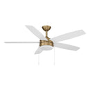 52" Ceiling Fan<br /><span style="color:#4AB0CE;">Entrega: 4-10 dias en USA</span><br /><span style="color:#4AB0CE;font-size:60%;">PREGUNTE POR ENTREGA EN PANAMA</span><br />Collection: Airetor<br />Finish: Brushed Brass