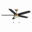 52" Ceiling Fan<br /><span style="color:#4AB0CE;">Entrega: 4-10 dias en USA</span><br /><span style="color:#4AB0CE;font-size:60%;">PREGUNTE POR ENTREGA EN PANAMA</span><br />Collection: Airetor<br />Finish: Brushed Brass