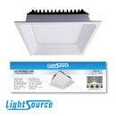 LÁMPARA TIPO PANEL LED 20W, 2300LM, INTERRUPTOR CCT PARA ELEGIR TONALIDAD DE LUZ: 30K, 40K, 60K, 120/277V, 50-60HZ,  RA80 120º PF0.5, ACABADO BLANCO.