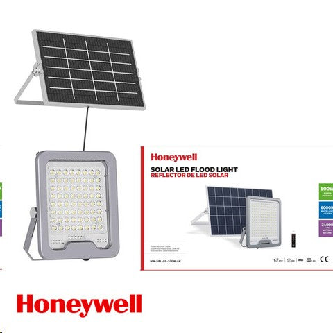 REFLECTOR SOLAR LED 100W, 162LM/W, TONALIDAD DE 6000K, PANEL 30W, 9V, BATERIA RECARGABLE 2400MAH, GRADO DE PTOTECCION IP65.