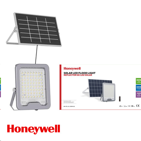 REFLECTOR SOLAR LED 300W, 162LM/W, TONALIDAD 6000K, PANEL 35W, 9V, GRADO DE PROTECCION IP65.