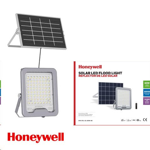 REFLECTOR SOLAR LED 60W, EMITE 162LM/W, TONALIDAD DE 6000K, PANEL20W, 6V, GRADO DE PROTECCION IP65.