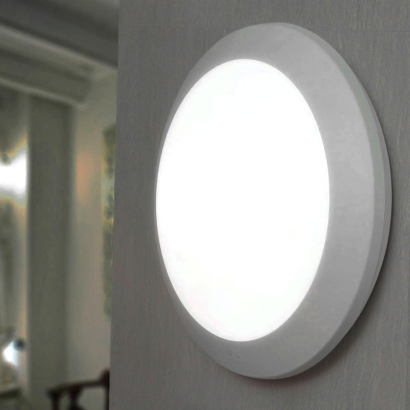 LÁMPARA DE PARED O TECHO 1X E27, MODELO UMBERTA SMART, ACABADO PACK WHITE OPALL, MARCA FUMAGALLI