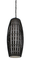 LÁMPARA DE TECHO COLGANTE DECORATIVA ESTILO RATTAN 1XE27-40W  (NO INCLUIDO) 110-240V, 50-60HZ.