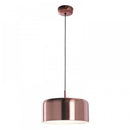 Lámpara Colgante Moderna Decorativa 2Xe27 (No Incluido) Acabado Cobre Satinado