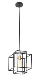 LÁMPARA DE TECHO COLGANTE 1XE27-40W (NO INCLUIDO) 110-240V/50-60HZ, ACABADO NEGRO.