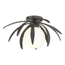 Hubbardton Forge - 124350-SKT-07-GG0631 - One Light Semi-Flush Mount - Dahlia - Dark Smoke