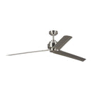 Visual Comfort Fan - 3ARR68BS - 68``Ceiling Fan - Arcade 68 - Brushed Steel
