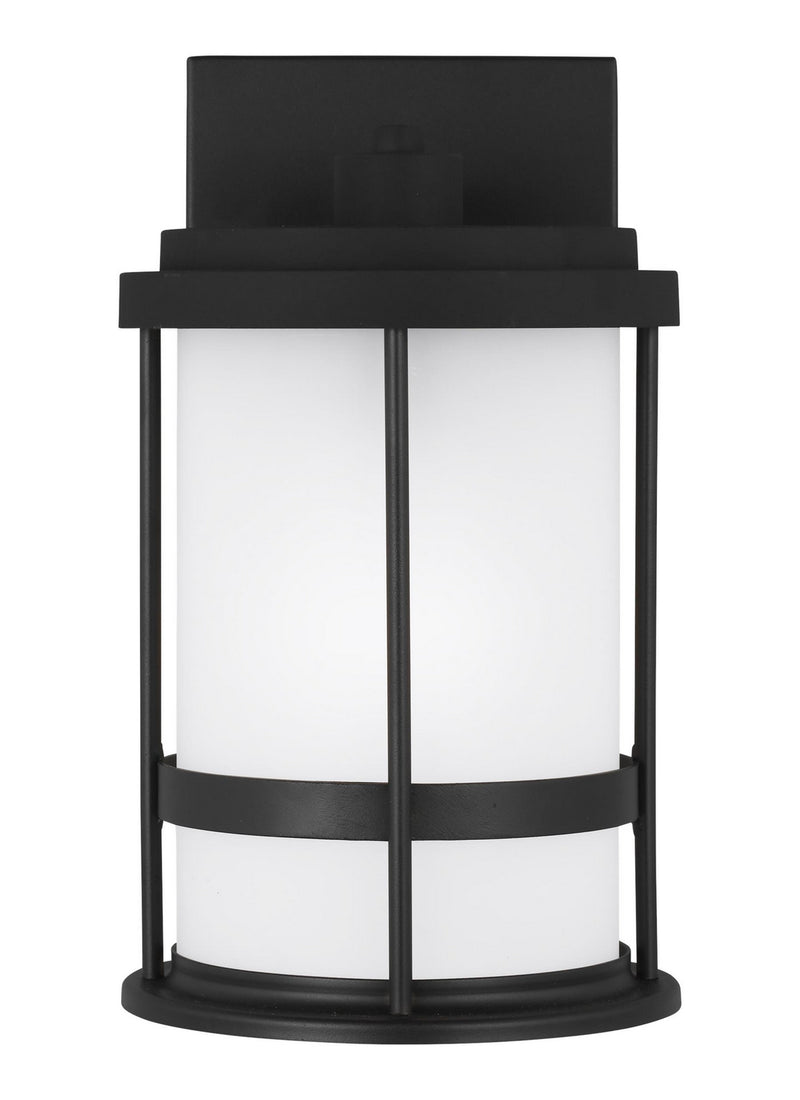 Generation Lighting. - 8590901DEN3-12 - One Light Outdoor Wall Lantern - Wilburn - Black