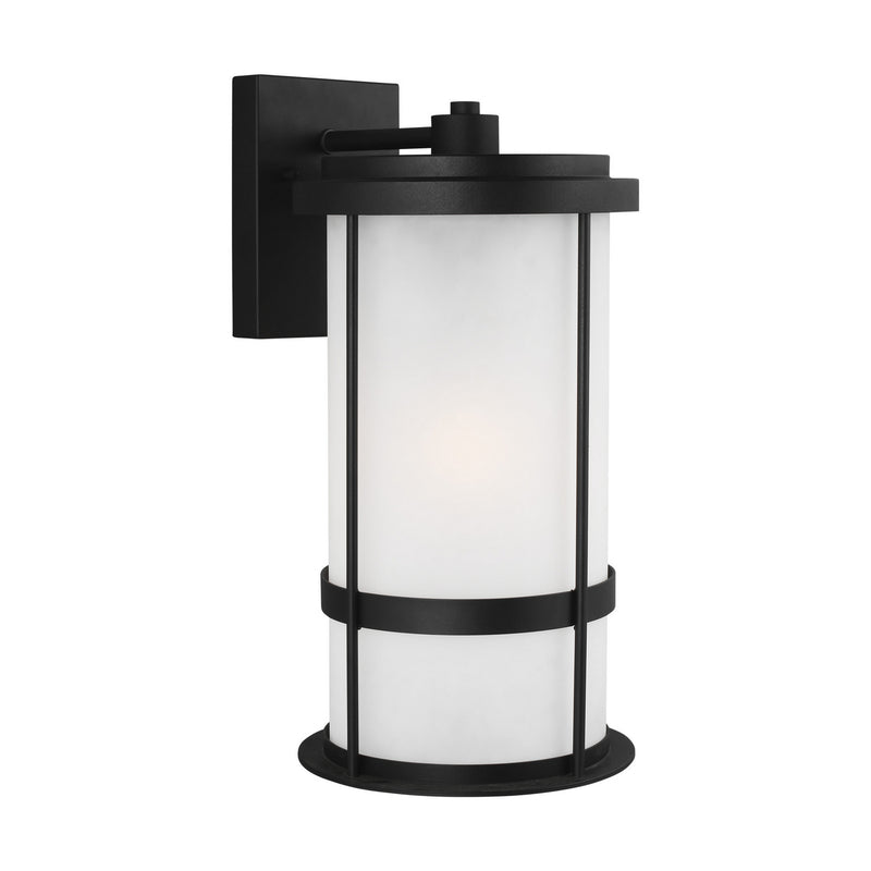 Generation Lighting. - 8790901-12 - One Light Outdoor Wall Lantern - Wilburn - Black