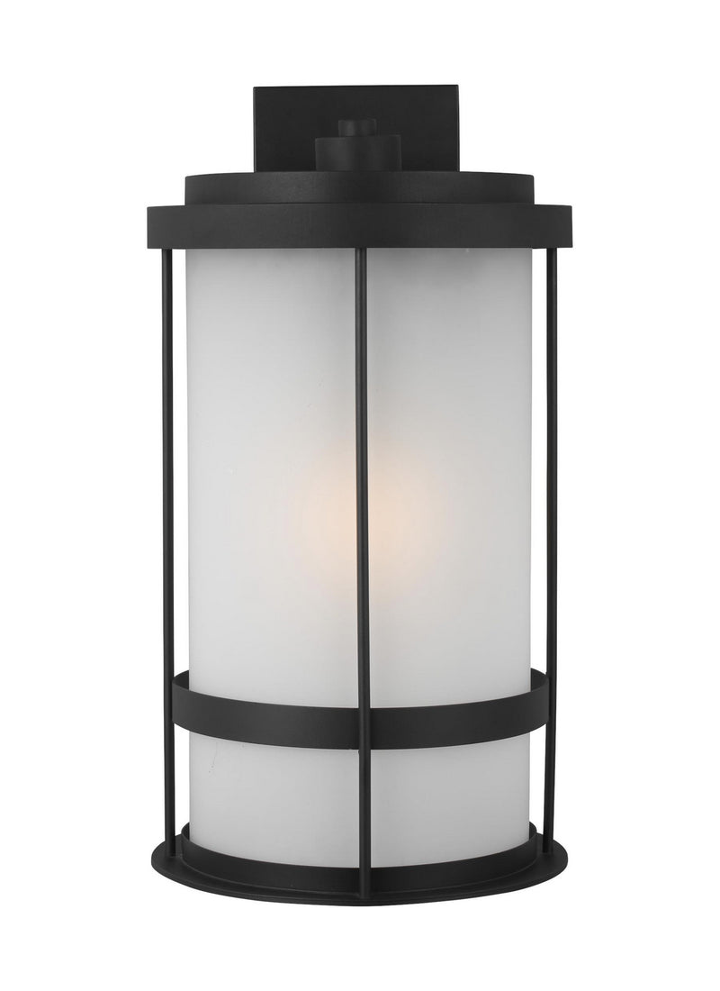 Generation Lighting. - 8890901EN3-12 - One Light Outdoor Wall Lantern - Wilburn - Black