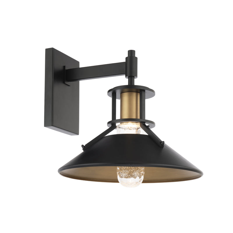 W.A.C. Lighting - WS-W43015-BK/AB - LED Wall Light - Sleepless - Black/Aged Brass