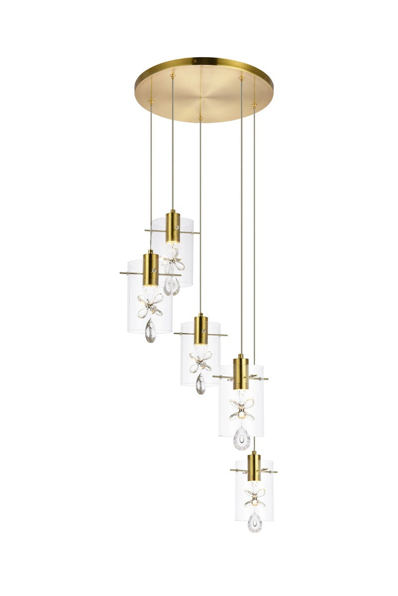 LED Pendant<br /><span style="color:#4AB0CE;">Entrega: 4-10 dias en USA</span><br /><span style="color:#4AB0CE;font-size:60%;">PREGUNTE POR ENTREGA EN PANAMA</span><br />Collection: Hana<br />Finish: Gold