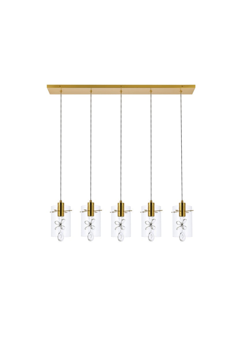 LED Pendant<br /><span style="color:#4AB0CE;">Entrega: 4-10 dias en USA</span><br /><span style="color:#4AB0CE;font-size:60%;">PREGUNTE POR ENTREGA EN PANAMA</span><br />Collection: Hana<br />Finish: Gold